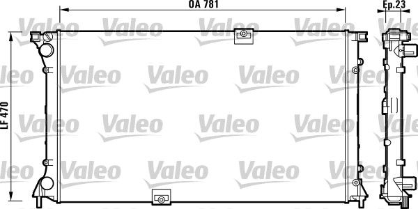 732902 VALEO Радиатор, охлаждение двигателя