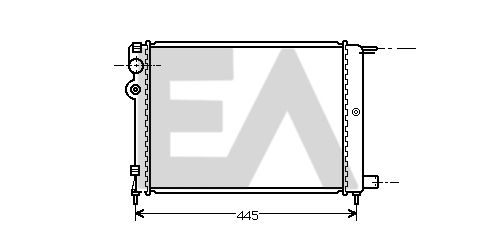 31R10016 EACLIMA Радиатор, охлаждение двигателя