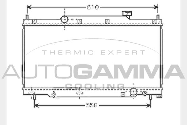 104319 AUTOGAMMA Радиатор, охлаждение двигателя