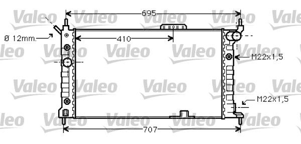 734429 VALEO Радиатор, охлаждение двигателя