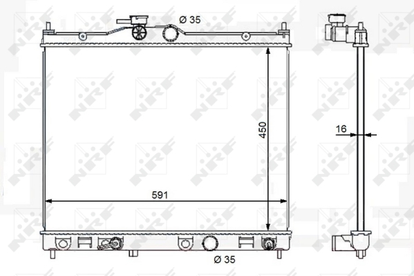 WG1723645 WILMINK GROUP Радиатор, охлаждение двигателя