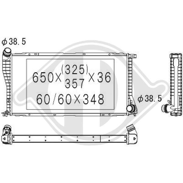 DCM1556 DIEDERICHS Радиатор, охлаждение двигателя