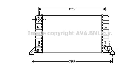 FD2078 AVA QUALITY COOLING Радиатор, охлаждение двигателя