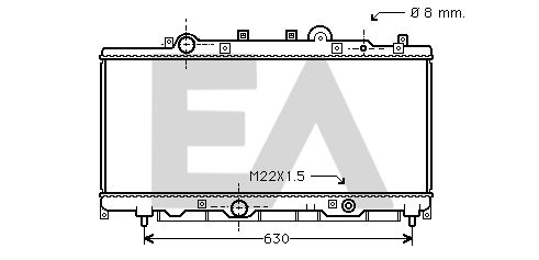 31R25028 EACLIMA Радиатор, охлаждение двигателя