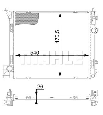 WG2182781 WILMINK GROUP Радиатор, охлаждение двигателя