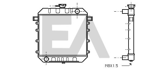 31R54008 EACLIMA Радиатор, охлаждение двигателя