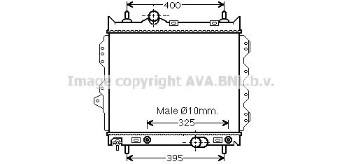 CR2119 AVA QUALITY COOLING Радиатор, охлаждение двигателя