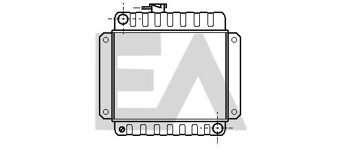 31R07007 EACLIMA Радиатор, охлаждение двигателя