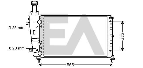 31R40006 EACLIMA Радиатор, охлаждение двигателя