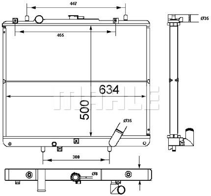 WG2182862 WILMINK GROUP Радиатор, охлаждение двигателя