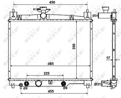 WG1722440 WILMINK GROUP Радиатор, охлаждение двигателя