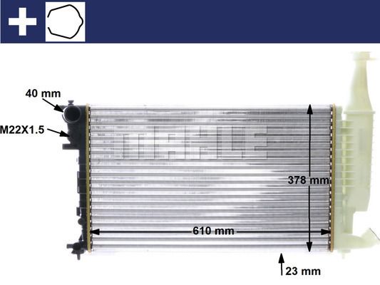 CR596000S MAHLE Радиатор, охлаждение двигателя