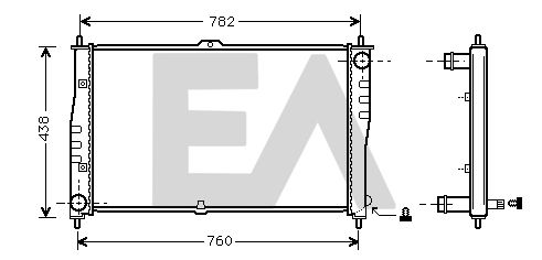 31R36067 EACLIMA Радиатор, охлаждение двигателя