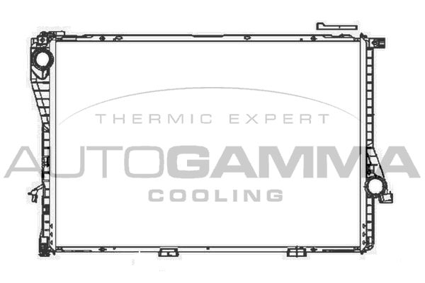 104143 AUTOGAMMA Радиатор, охлаждение двигателя