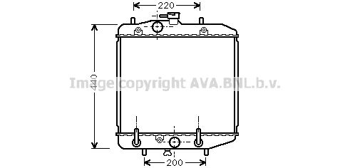 DU2025 AVA QUALITY COOLING Радиатор, охлаждение двигателя