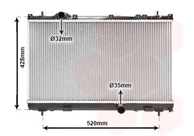 07002101 VAN WEZEL Радиатор, охлаждение двигателя