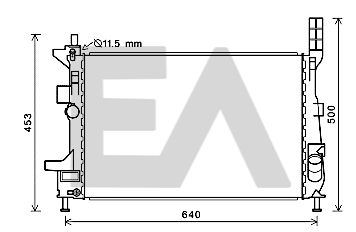 31R22098 EACLIMA Радиатор, охлаждение двигателя