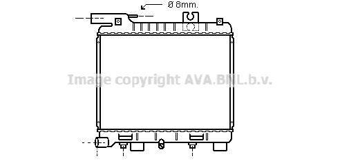 BW2056 AVA QUALITY COOLING Радиатор, охлаждение двигателя