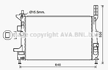 FD2602 PRASCO Радиатор, охлаждение двигателя