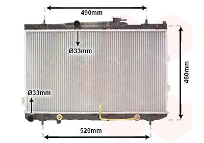 83002075 VAN WEZEL Радиатор, охлаждение двигателя