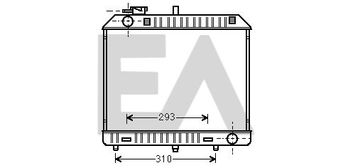 31R50117 EACLIMA Радиатор, охлаждение двигателя