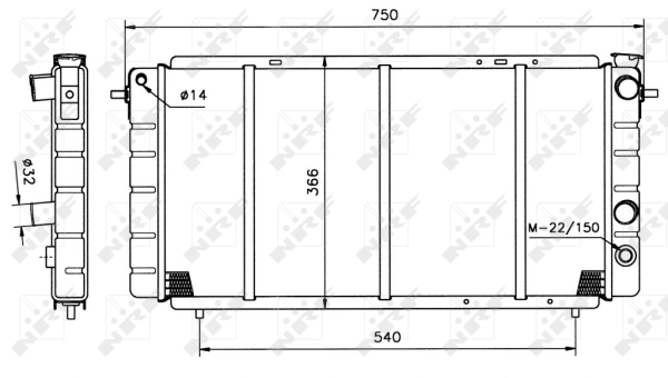 WG1721448 WILMINK GROUP Радиатор, охлаждение двигателя