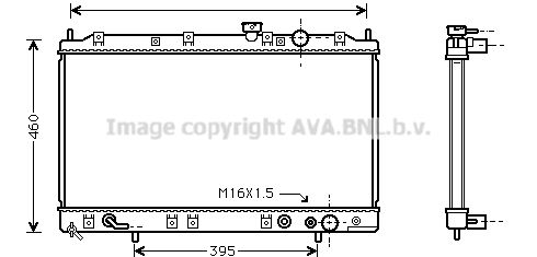 MT2137 AVA QUALITY COOLING Радиатор, охлаждение двигателя