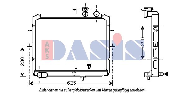 510047N AKS DASIS Радиатор, охлаждение двигателя