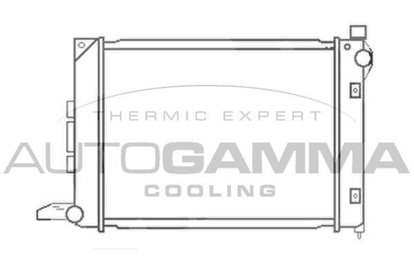 102939 AUTOGAMMA Радиатор, охлаждение двигателя