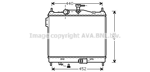 HY2206 AVA QUALITY COOLING Радиатор, охлаждение двигателя