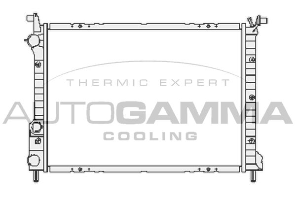 101191 AUTOGAMMA Радиатор, охлаждение двигателя