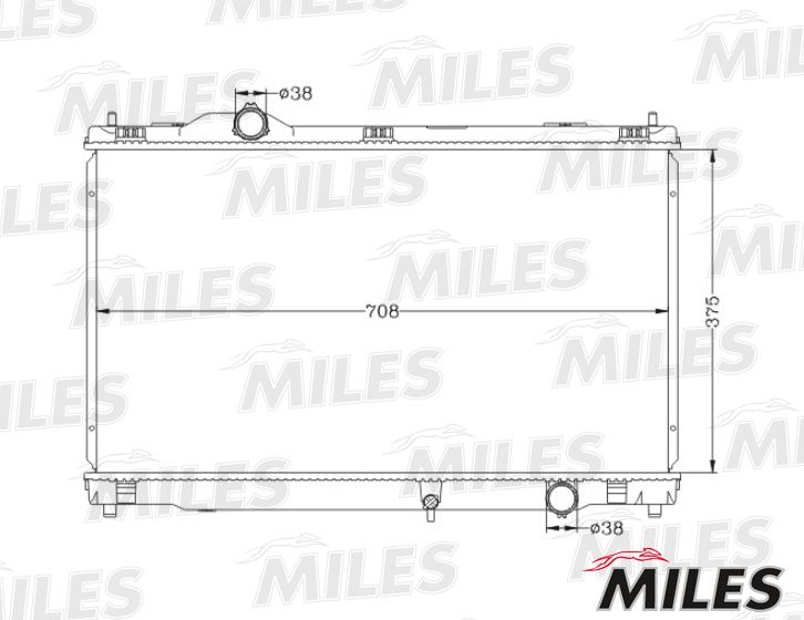 ACRB214 MILES Радиатор, охлаждение двигателя