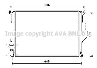 RTA2477 AVA QUALITY COOLING Радиатор, охлаждение двигателя