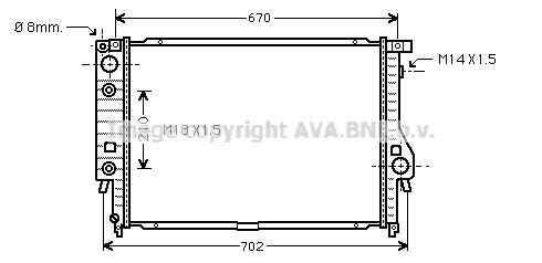 BW2092 AVA QUALITY COOLING Радиатор, охлаждение двигателя