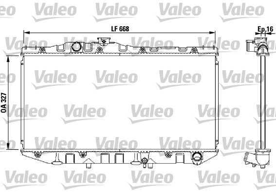 731098 VALEO Радиатор, охлаждение двигателя