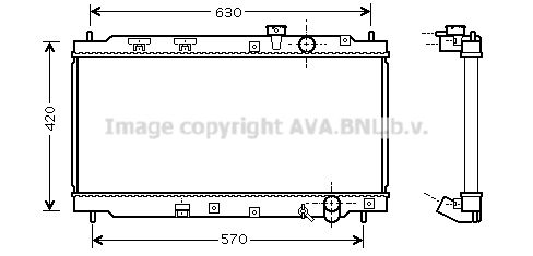 HD2180 PRASCO Радиатор, охлаждение двигателя