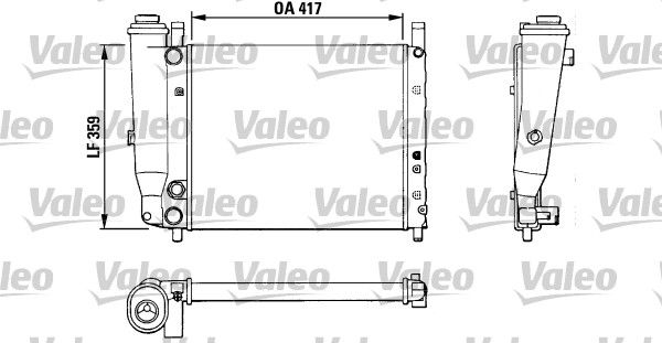 883806 VALEO Радиатор, охлаждение двигателя