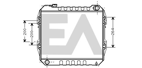 31R71078 EACLIMA Радиатор, охлаждение двигателя