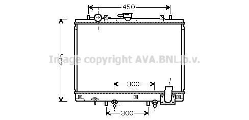 MT2192 AVA QUALITY COOLING Радиатор, охлаждение двигателя