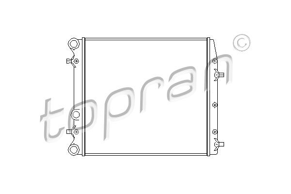 112239 TOPRAN Радиатор, охлаждение двигателя