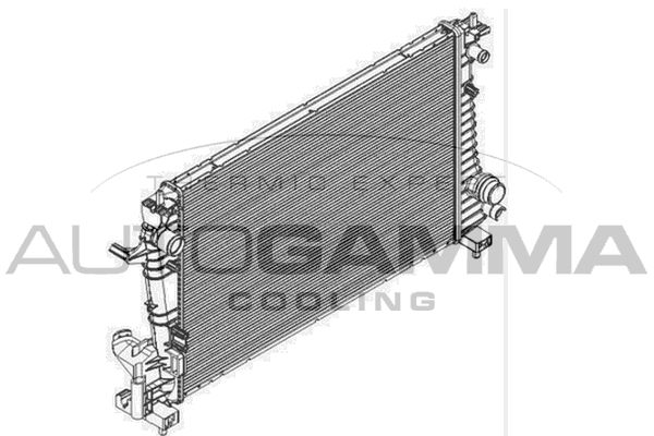 105938 AUTOGAMMA Радиатор, охлаждение двигателя