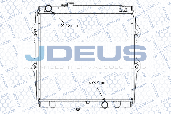 M0280650 JDEUS Радиатор, охлаждение двигателя