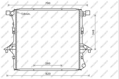 VG840R001 PRASCO Радиатор, охлаждение двигателя
