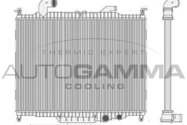 107991 AUTOGAMMA Радиатор, охлаждение двигателя