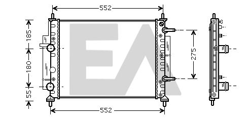 31R25109 EACLIMA Радиатор, охлаждение двигателя