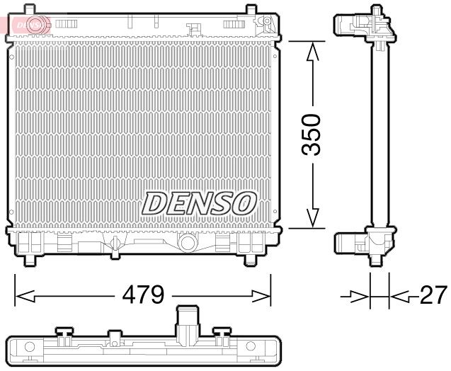 DRM50058 DENSO Радиатор, охлаждение двигателя