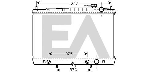 31R18098 EACLIMA Радиатор, охлаждение двигателя