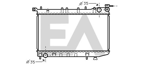 31R18077 EACLIMA Радиатор, охлаждение двигателя