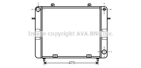 OL2070 AVA QUALITY COOLING Радиатор, охлаждение двигателя