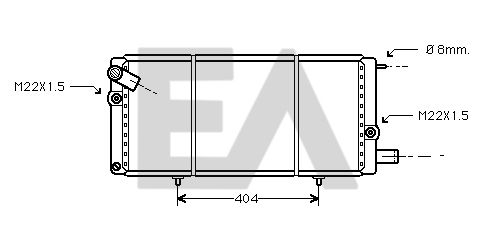 31R55065 EACLIMA Радиатор, охлаждение двигателя